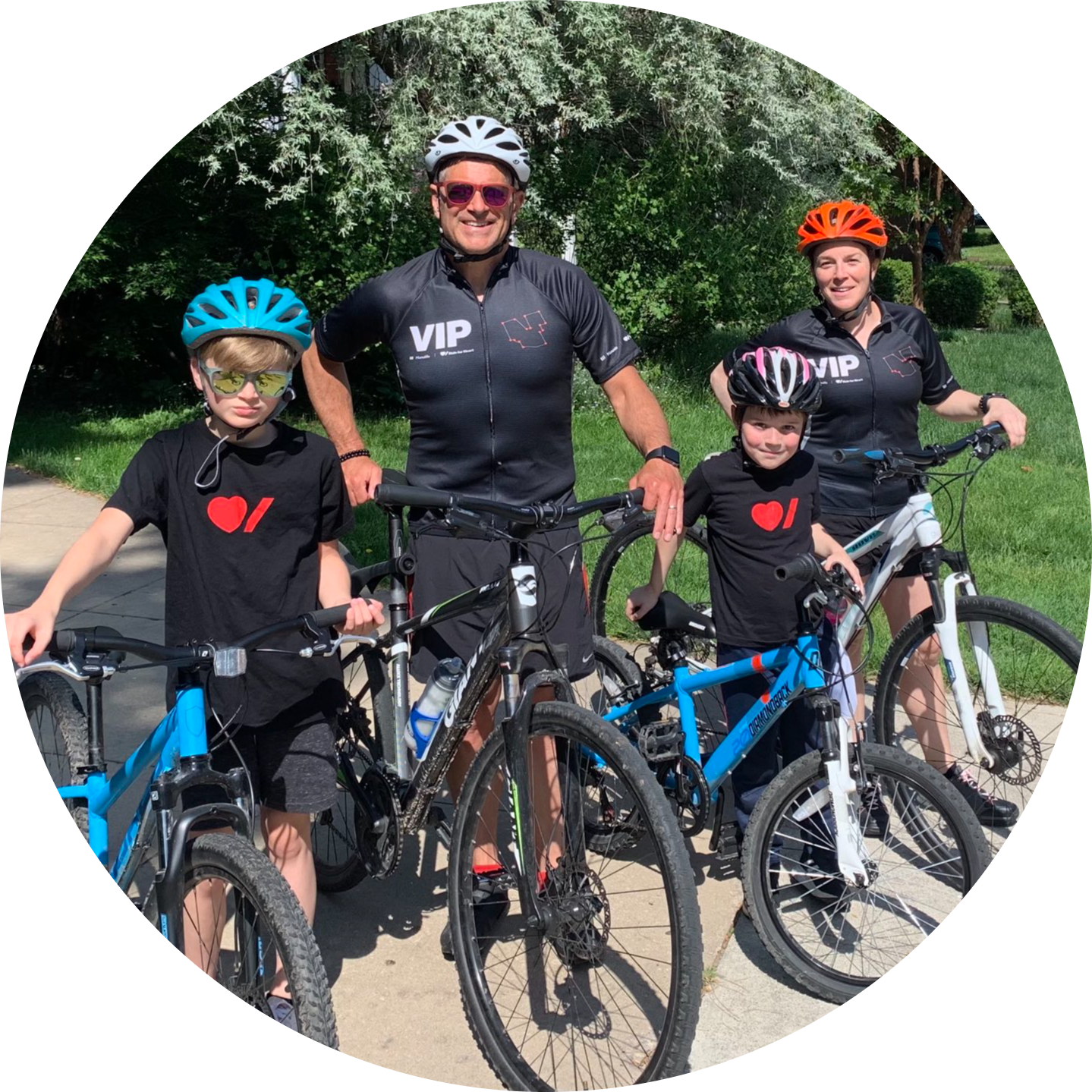 VIPs riding together