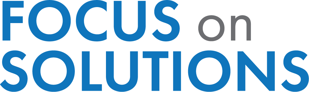 A logo for a company called focus on solutions