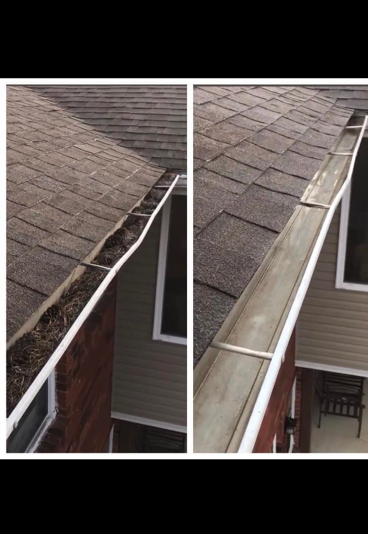 Roof Cleaning Before And After — Salem, IN — A & S Pressure Washing & Soft Washing