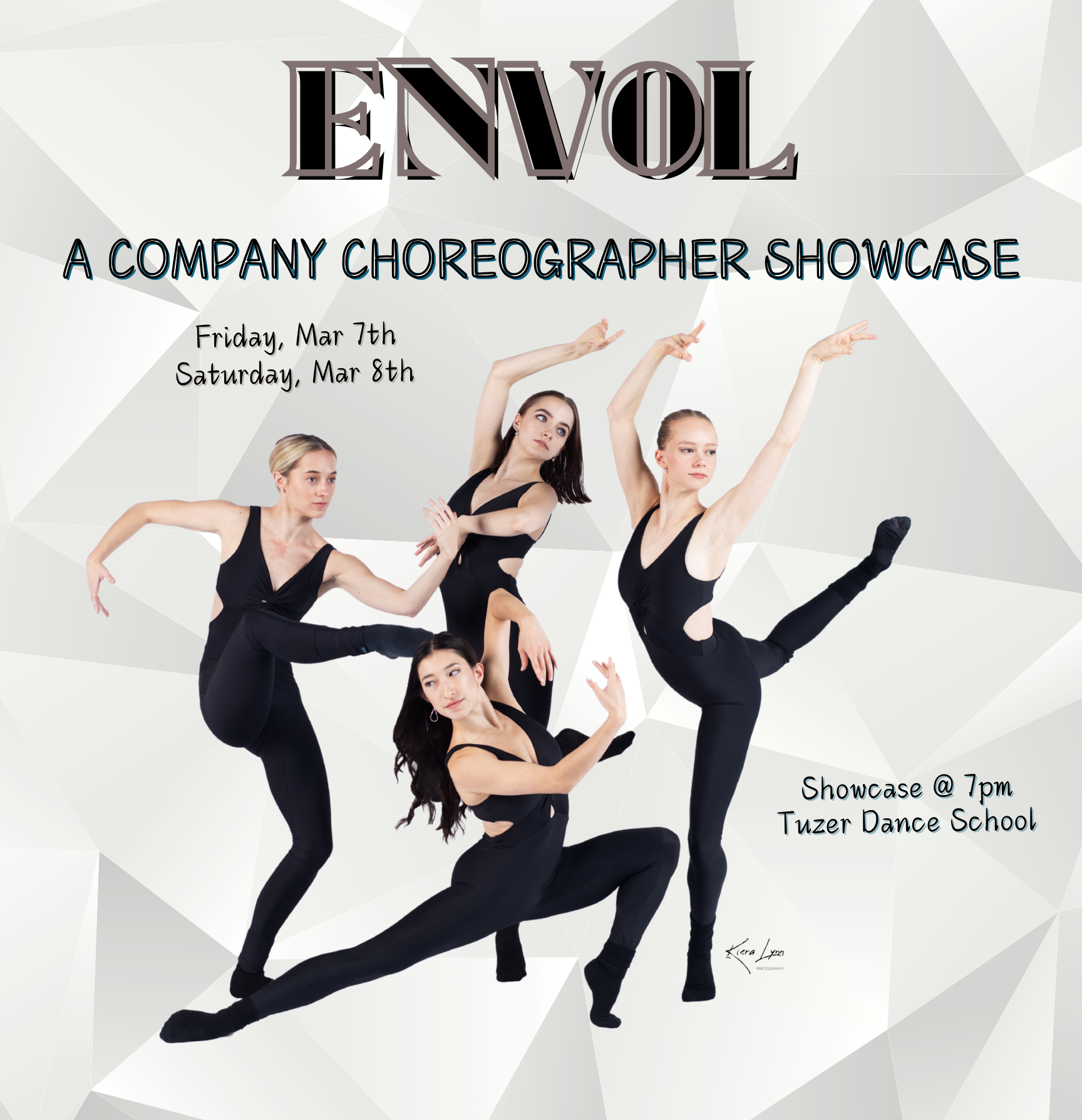 A poster for envol a company choreographer showcase