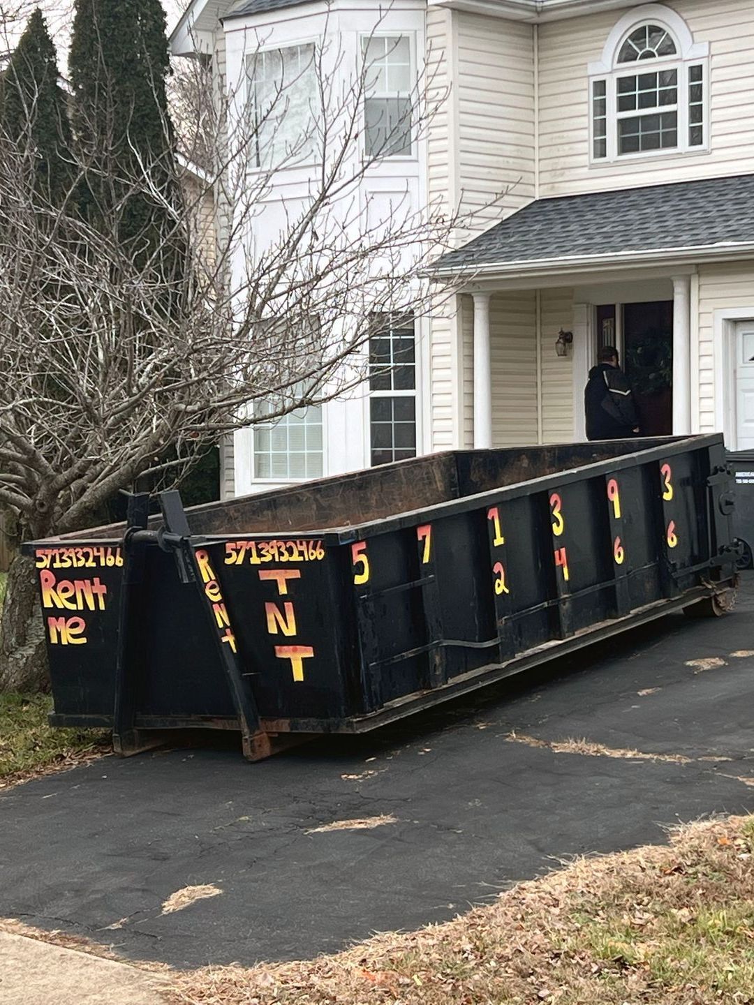 Driveway Friendly Dumpster Rental In Bristow VA