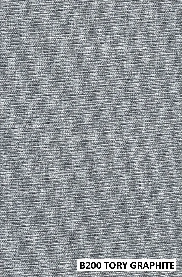 FABRIC CLOSE-UP OF CUSHION COLOR B200-TORY-GRAPHITE