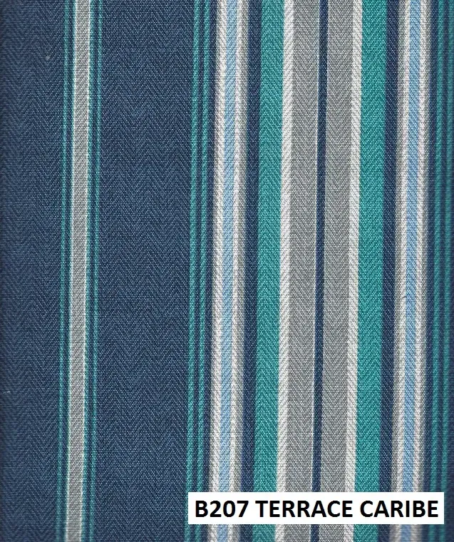 FABRIC CLOSE-UP OF CUSHION COLOR B207 - TERRACE CARIBE