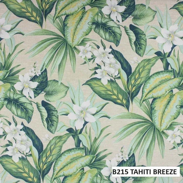 FABRIC CLOSE-UP OF CUSHION COLOR B215 - TAHITI BREEZE