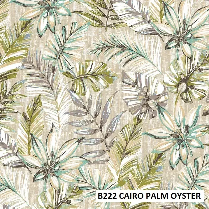 FABRIC CLOSE-UP OF CUSHION COLOR B222 - CAIRO PALM OYSTER