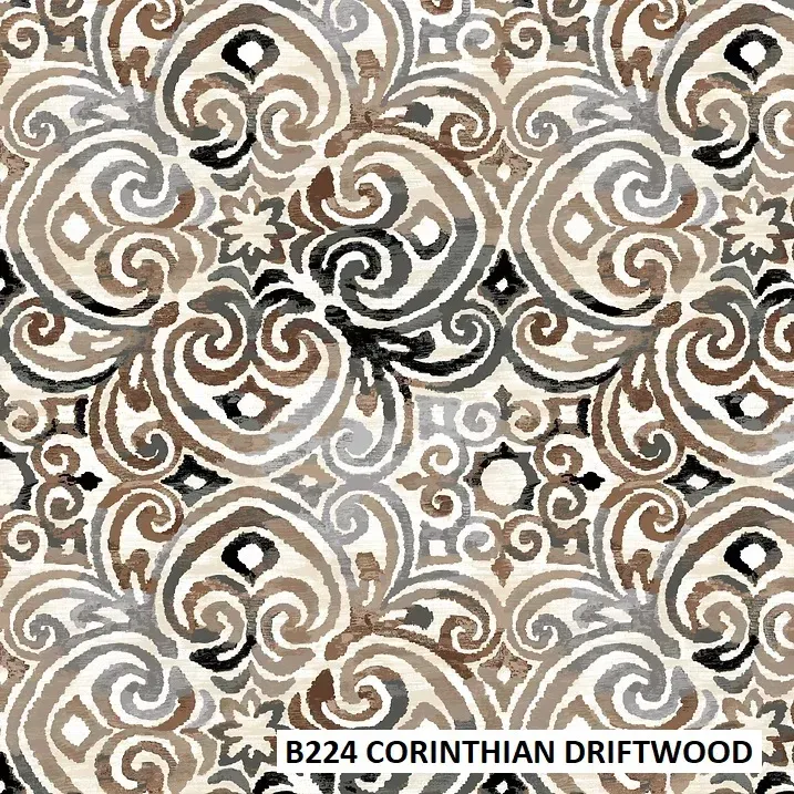 FABRIC CLOSE-UP OF CUSHION COLOR B224 - CORINTHIAN DRIFTWOOD