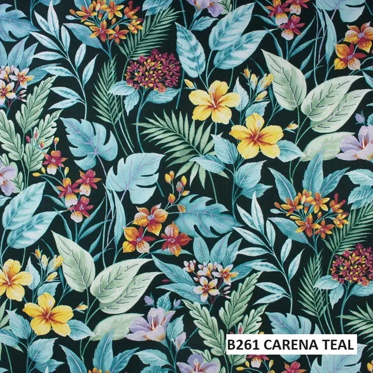 Fabric close-up of cushion color B261 - CARENA TEAL