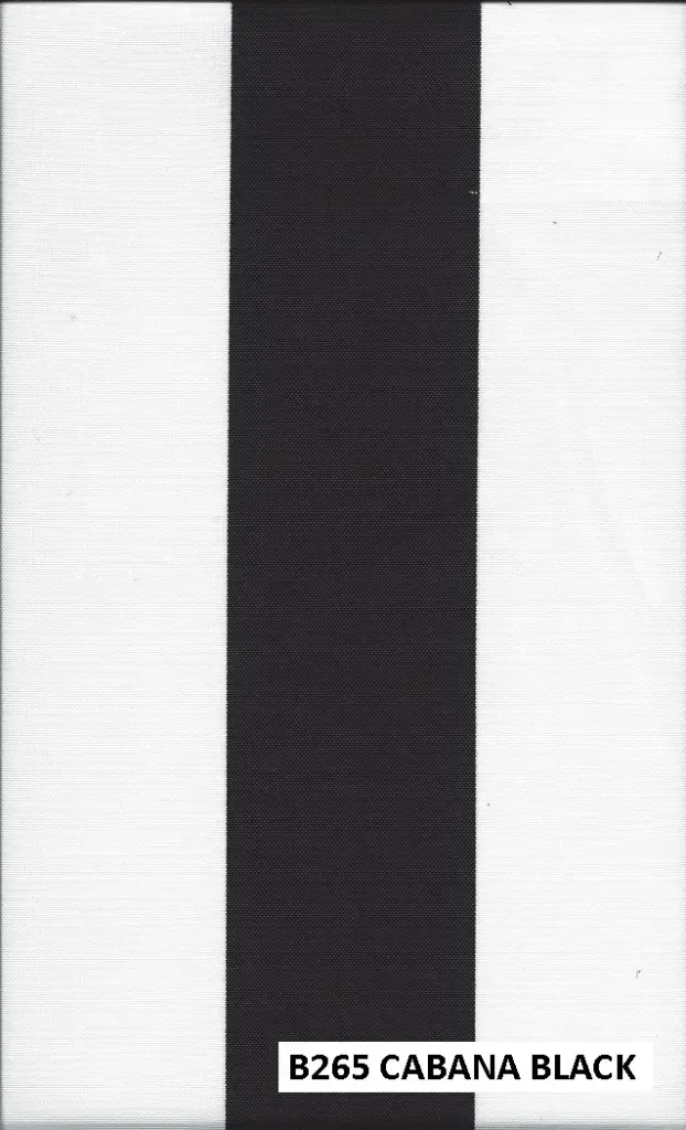 Fabric close-up of cushion color B265-CABANA-BLACK