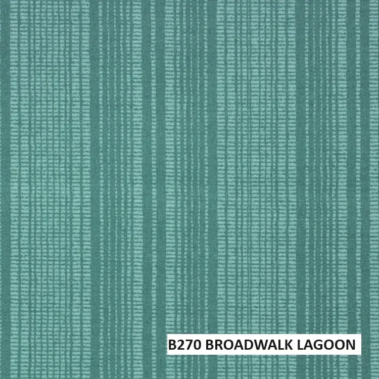 Fabric close-up of cushion color B270 - BOARDWALK LAGOON
