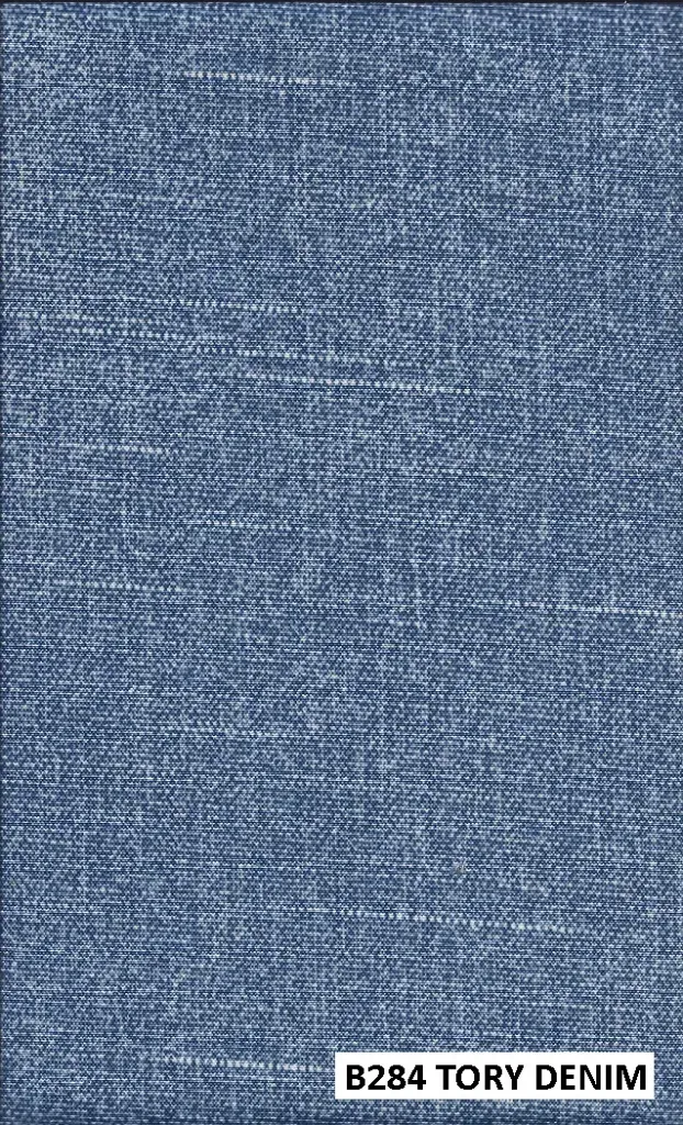 Fabric close up of cushion color B284-TORY-DENIM