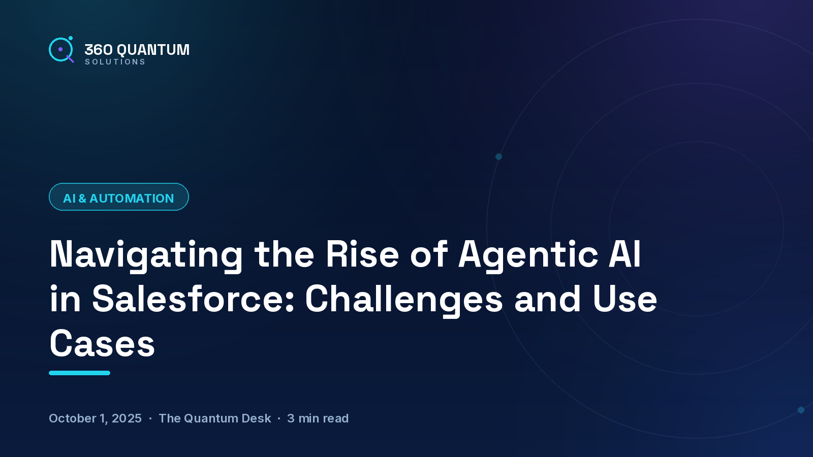 Navigating the Rise of Agentic AI in Salesforce