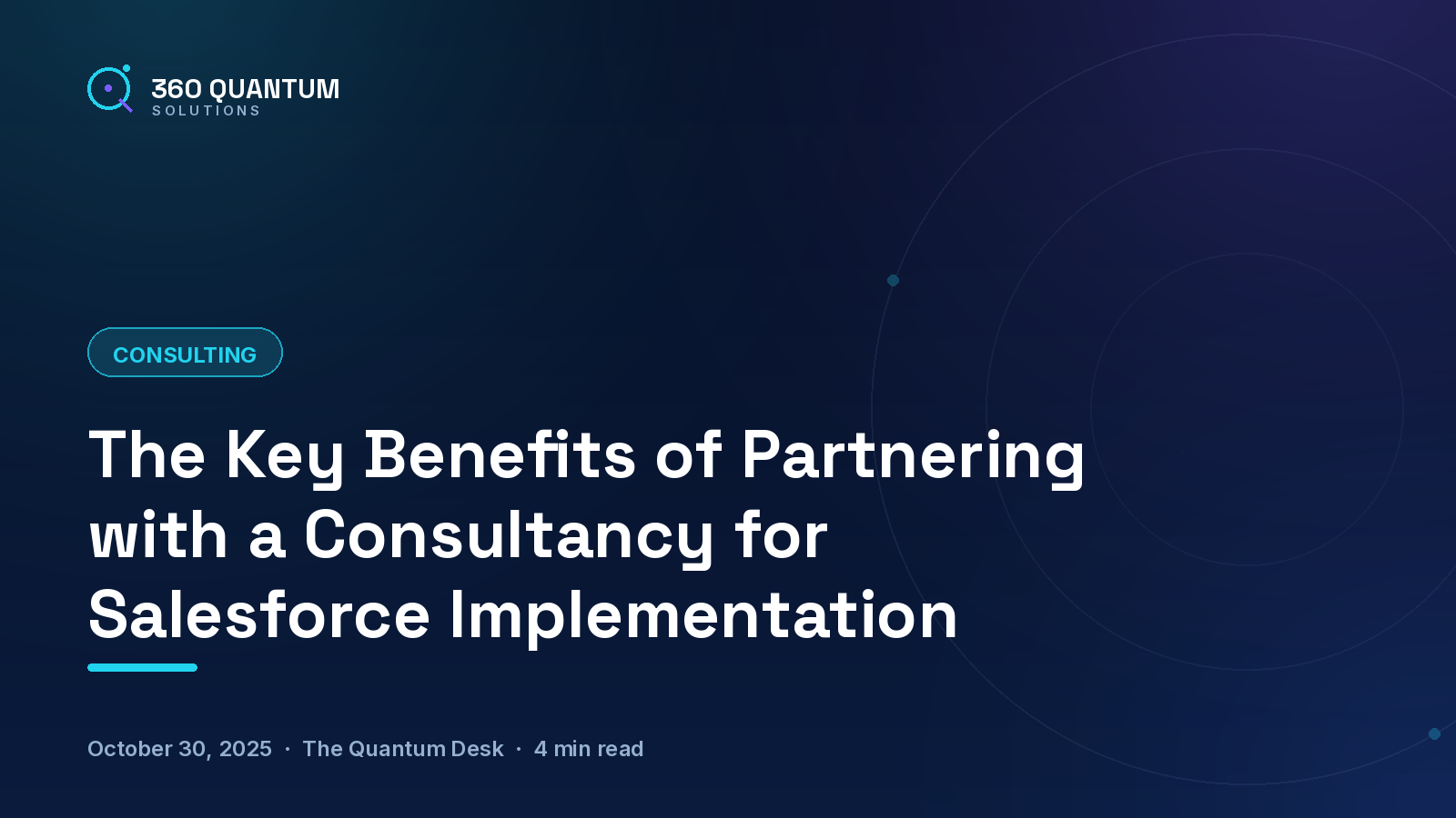 The Key Benefits of Partnering with a Consultancy for Salesforce Implementation