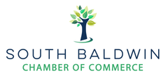 The south baldwin chamber of commerce logo is a tree with leaves on it.| Daphne, AL | Abbott Services | daphne, Spanish fort, fairhope, mobile, Baldwin county and Pensacola fl areas.