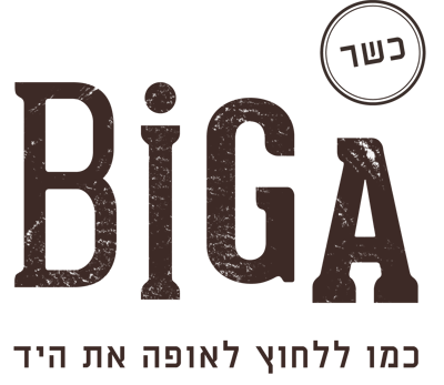 לוגו של חברה בשם ביגה בעברית