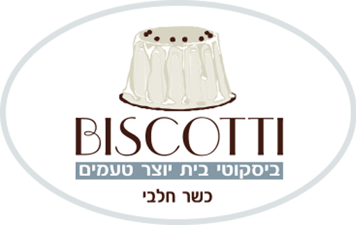 לוגו של ביסקוטי עם עוגה מעל
