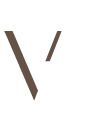 Una letra v marrón sobre un fondo blanco que correspondo al icono de Valquiria