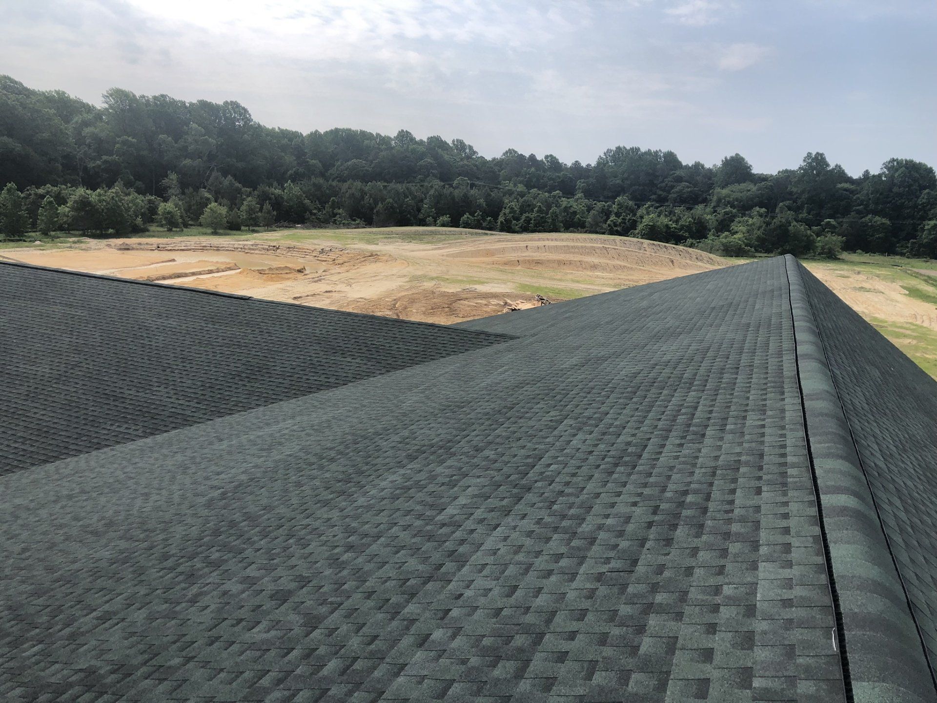 Top View Of Shingle Roofing — Millsboro, DE — Alpha Roofing & Siding