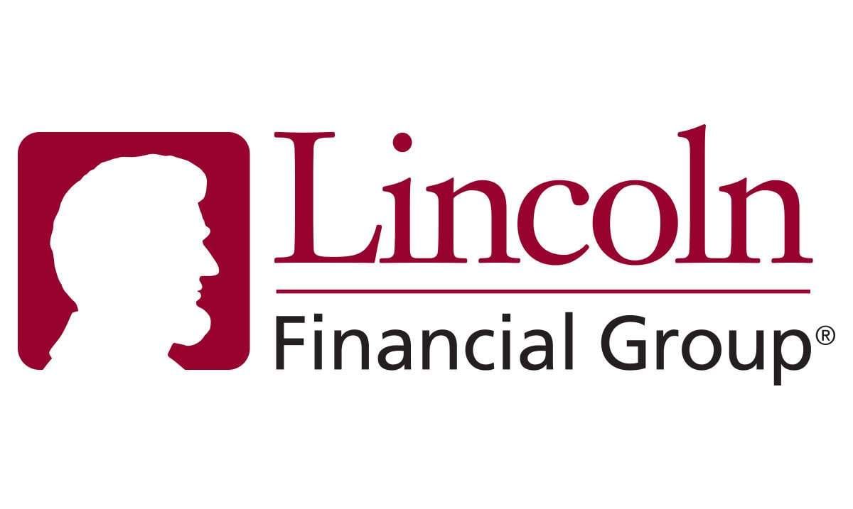 Logo for Lincoln Financial Group: Silhouette of Abraham Lincoln in a maroon square, with company name below.
