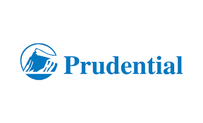 Prudential logo with a mountain inside a blue circle next to the word "Prudential" in blue.