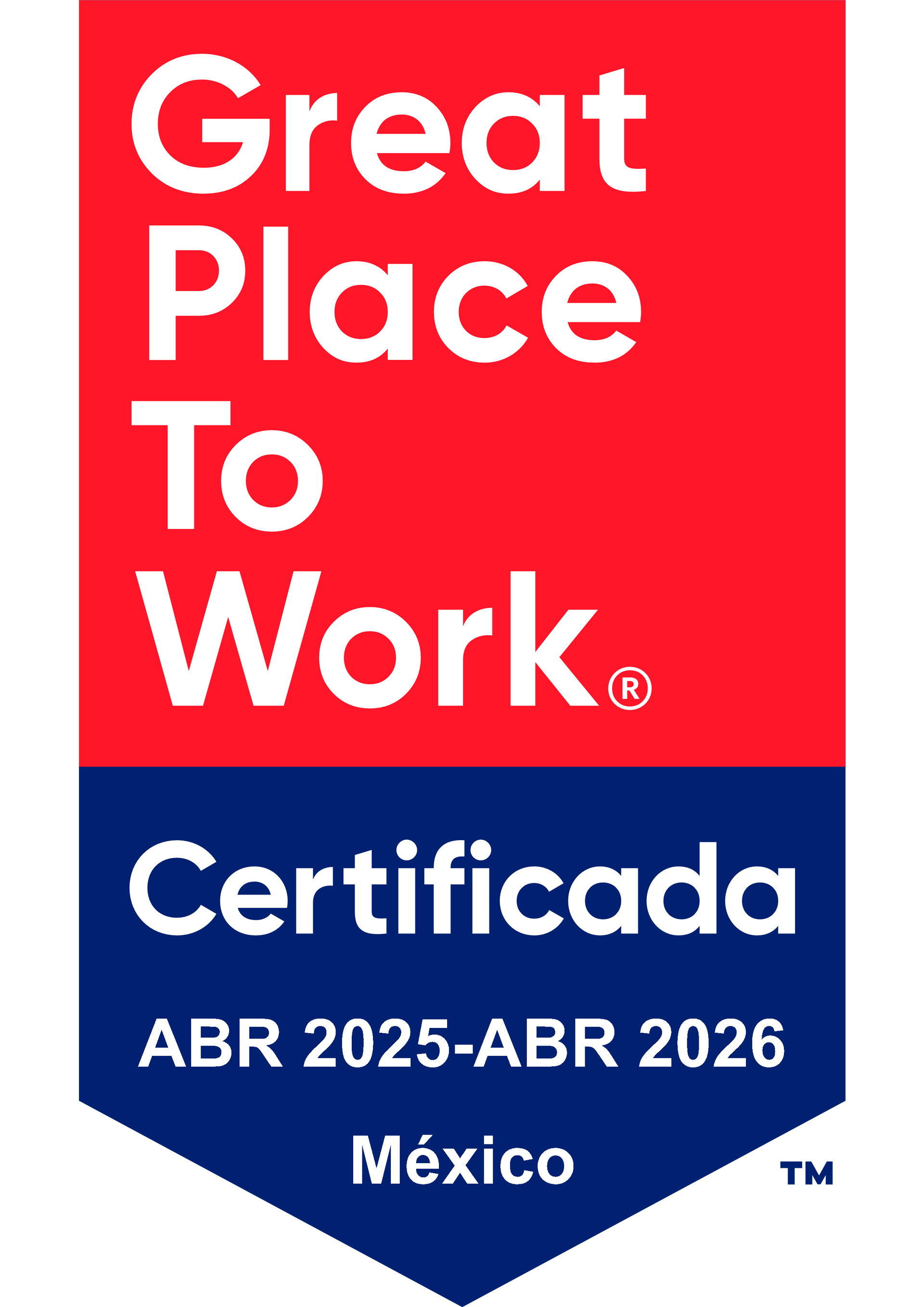 A red and blue sign that says `` great place to work ''