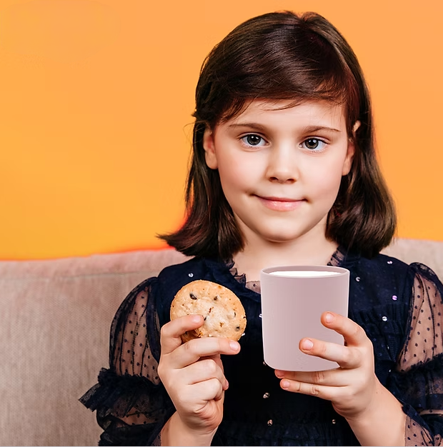 Bamboo Fiber Set Of 2 Milk Glass