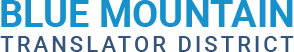 Blue Mountain Translator District Logo