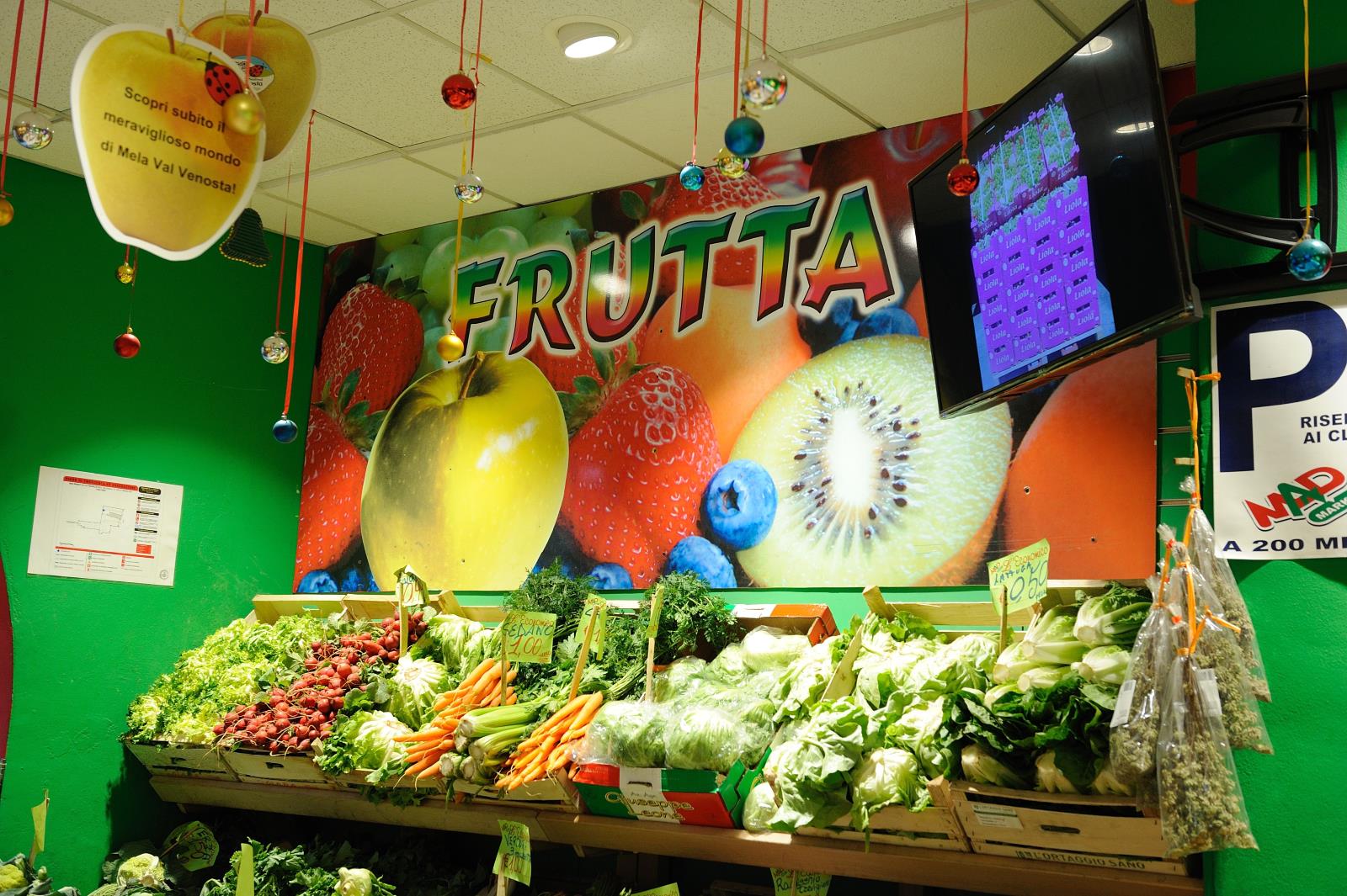 bancali con verdure fresche