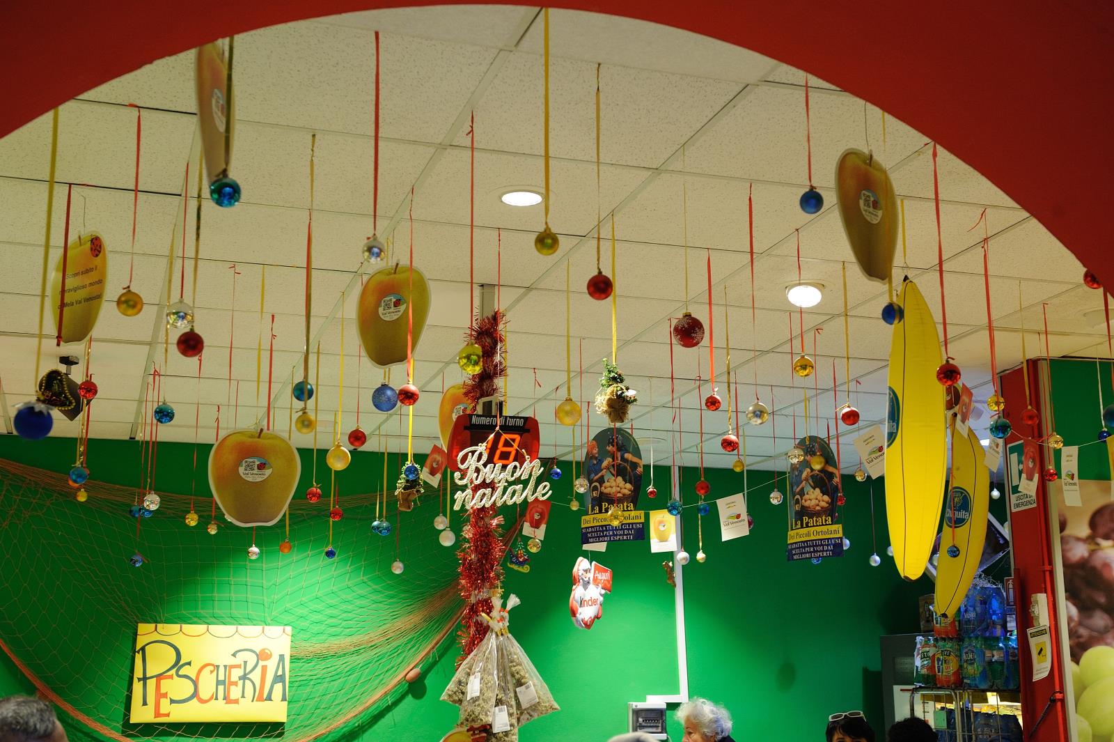 reparto ortofrutticolo di un supermercato