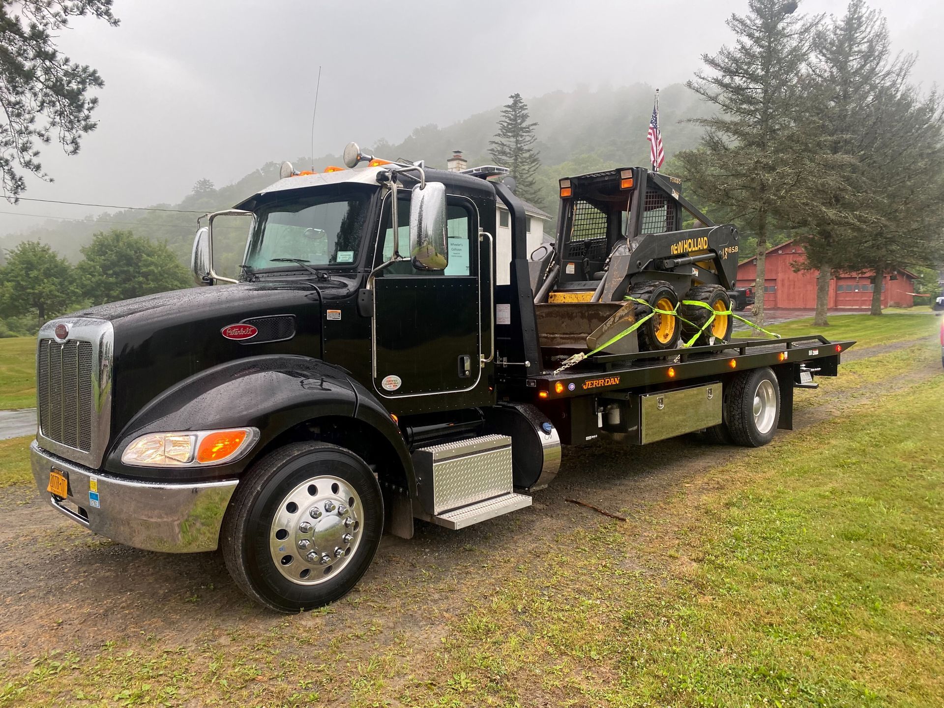 Black Truck with Tractor — Deposit, NY — Wheeler’s Collision