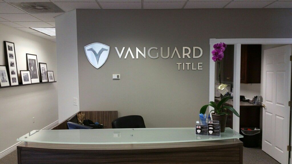 Vanguard Company Sign