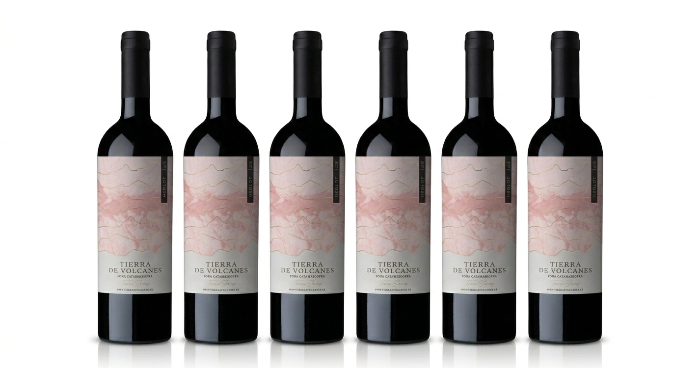 Vino Tierra de Volcanes -  Merlot Caja por 6 Botellas de 750 cc