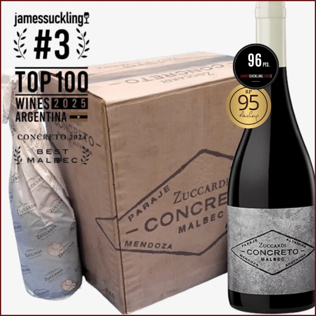 Zuccardi Vino Concreto Malbec Altamira Caja por  6 Botellas 750cc