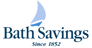 A bath savings logo with a sailboat on it