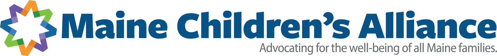 Maine children 's alliance logo with a star in the middle
