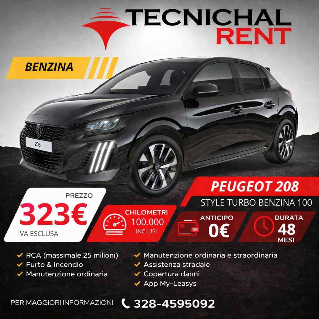 PEUGEOT 208 STYLE Turbo Benzina 100 CV