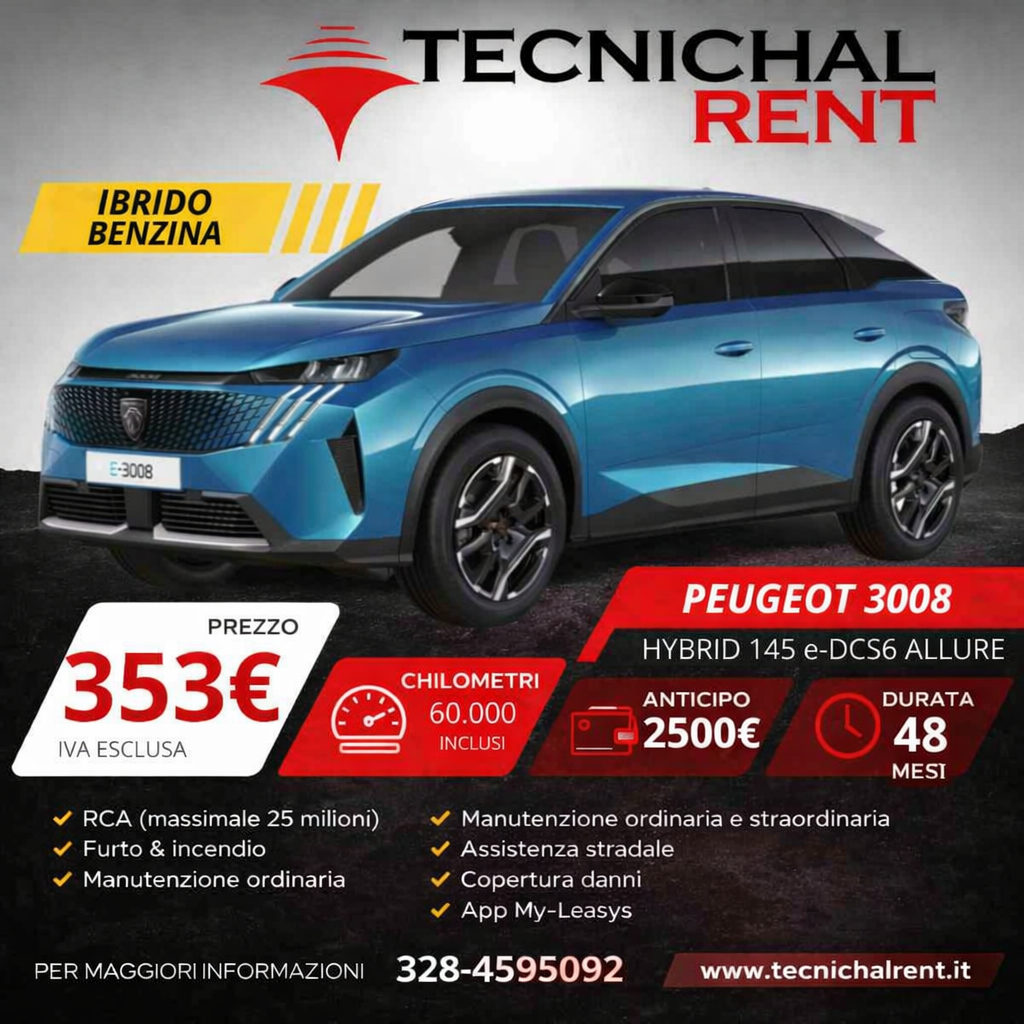 Peugeot 3008 ALLURE Hybrid 145CV e-DCS6