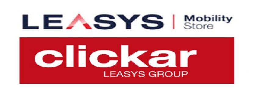 Logo raffigurante LEASYS e testo cliccabile, con visualizzato Mobility Store, sotto il testo cliccabile è scritto LEASYS Group, il tutto su sfondo rosso.
