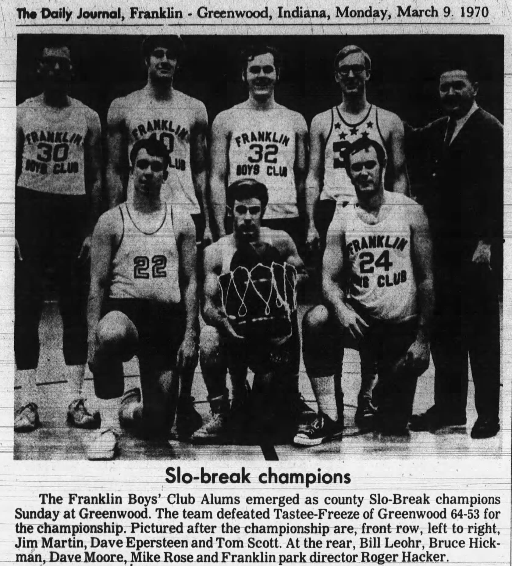 Historic photo of Franklin Boys & Girls Club alumni from the 1970s highlighting the Club’s long comm