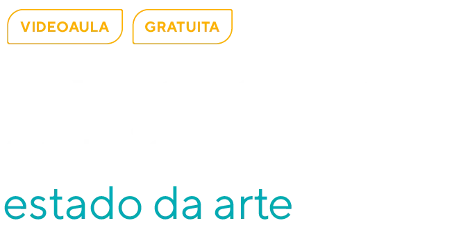 Um fundo branco com as palavras estado da arte nele