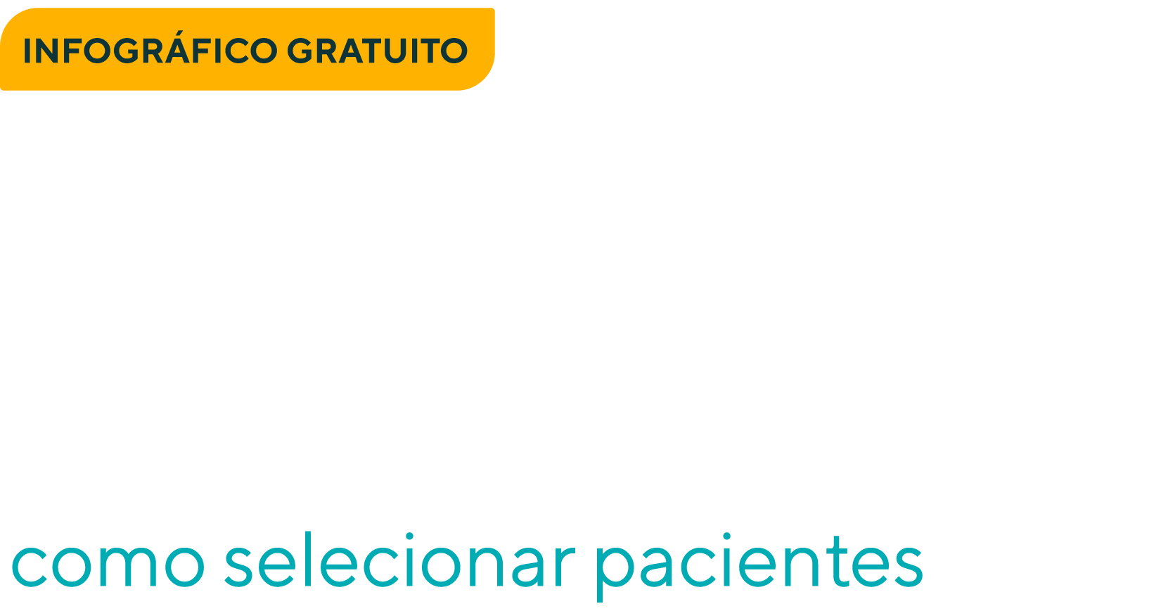 Um fundo branco com as palavras como selecionar pacientes nele.