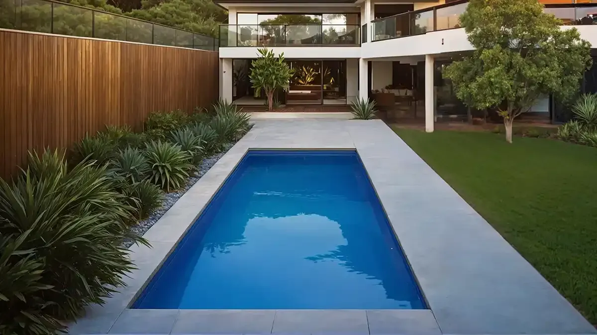 Picture of Sorrento fibreglass swimming pool from Q Luxe Pools in Canberra