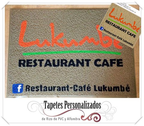 Tapete personalizado terminado con logotipo