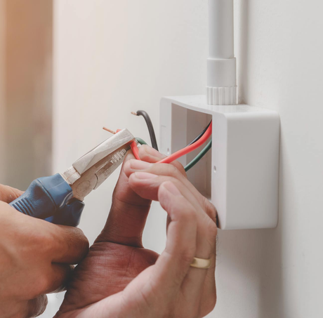 stripping wire for new light switch