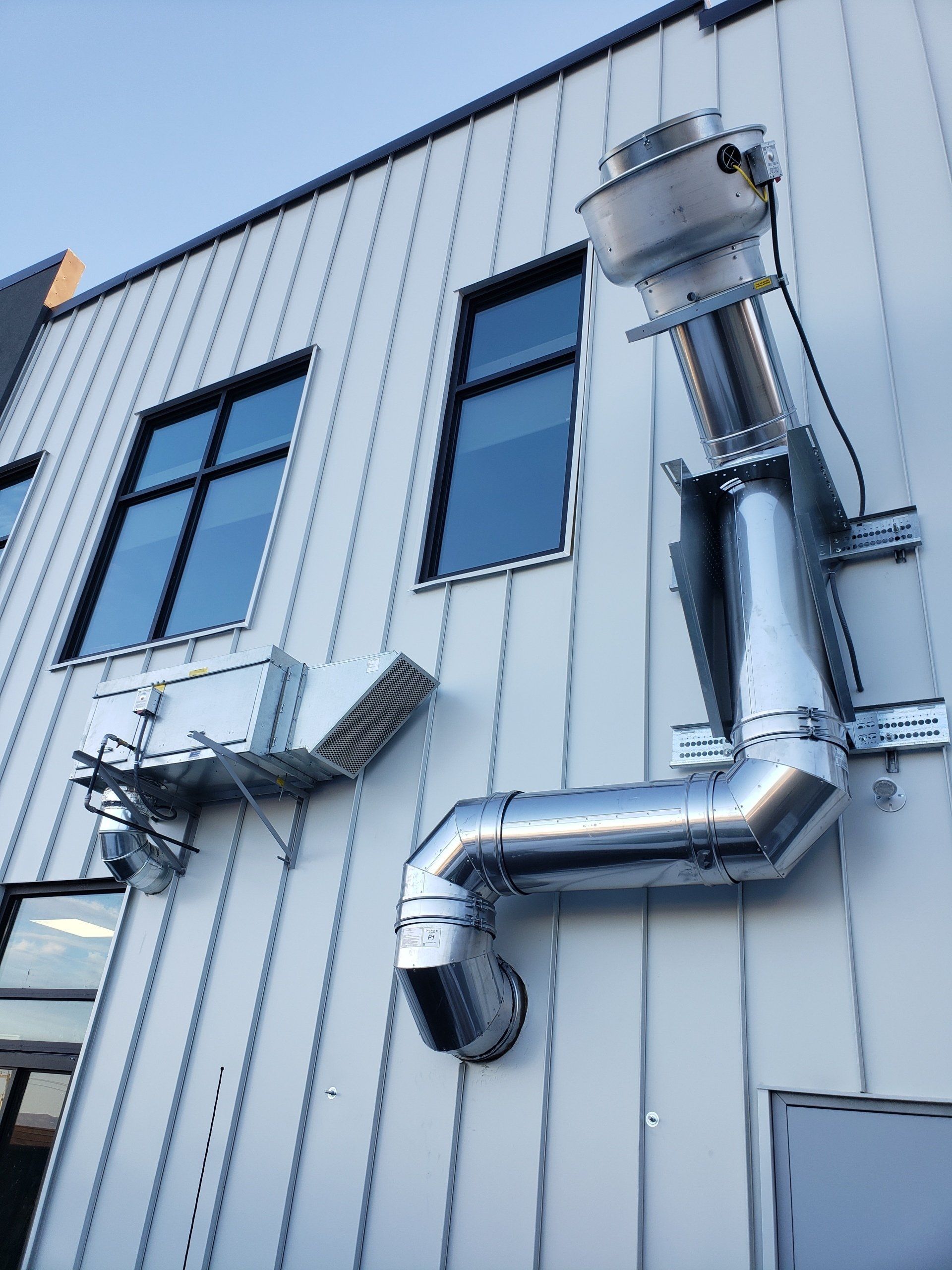 Northern Ridge Cafe, Verona, VA. Type One  6' Range Hood Installation.   Ventilation Direct Exhaust Fan Installation.  Ventilation Direct Make-Up Supply Air Installation. Buckeye Fire Suppression System Installation. Control Panel. 1