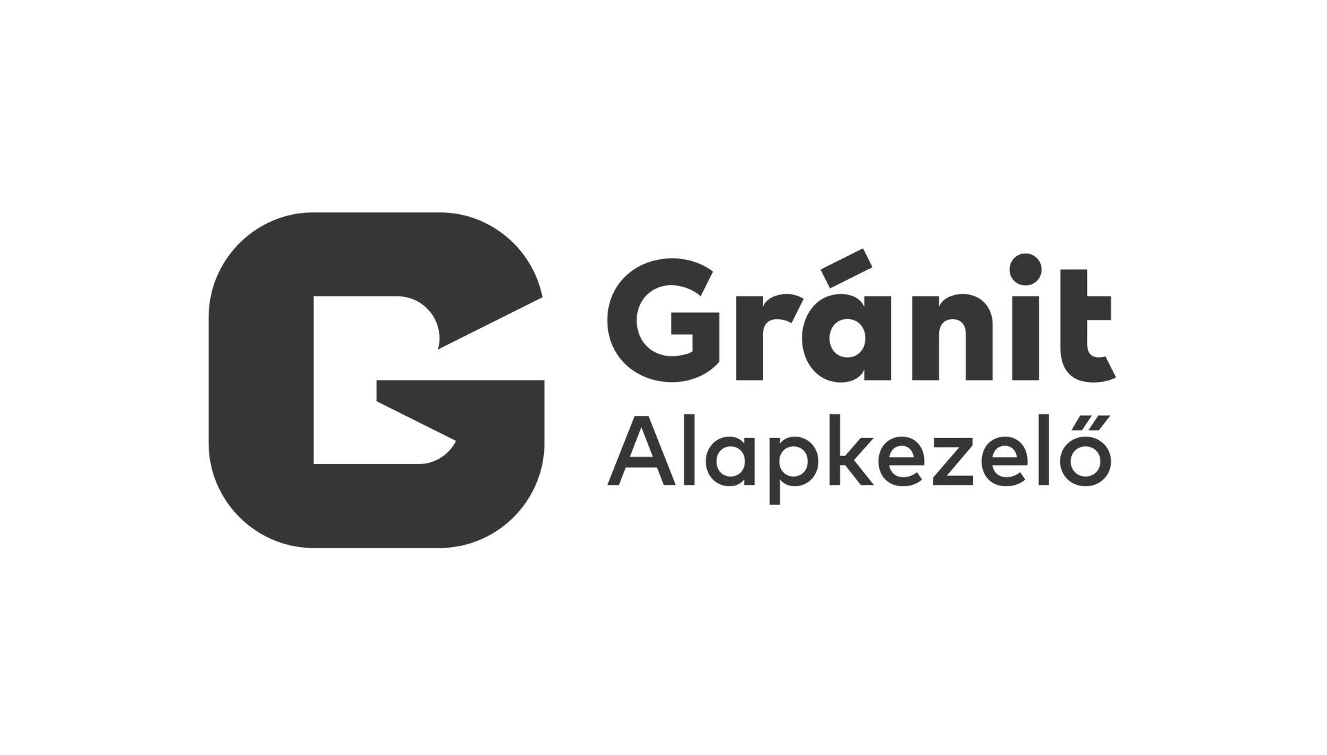 Logo with a dark gray 