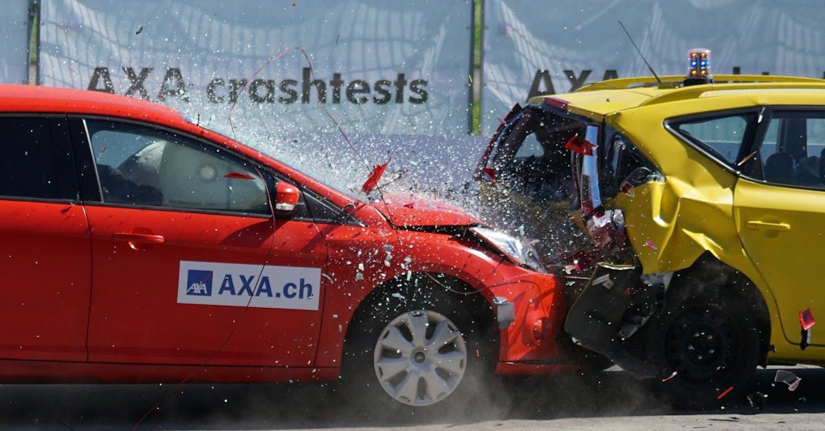 image of crashed car after the accident