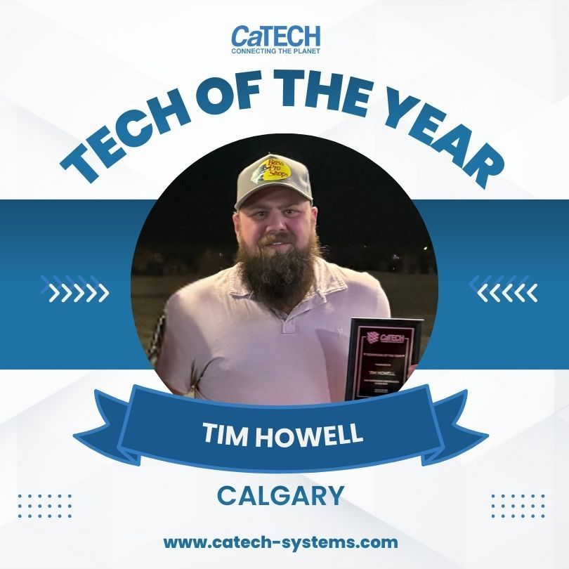 Tim Howell is CaTECH Systems Tech of the Year in Calgary.