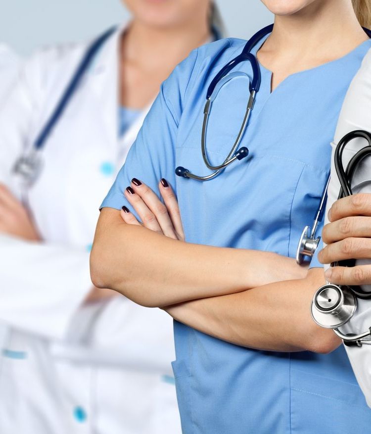 Lekarze ze stetoskopami