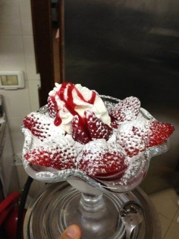 fragole con panna