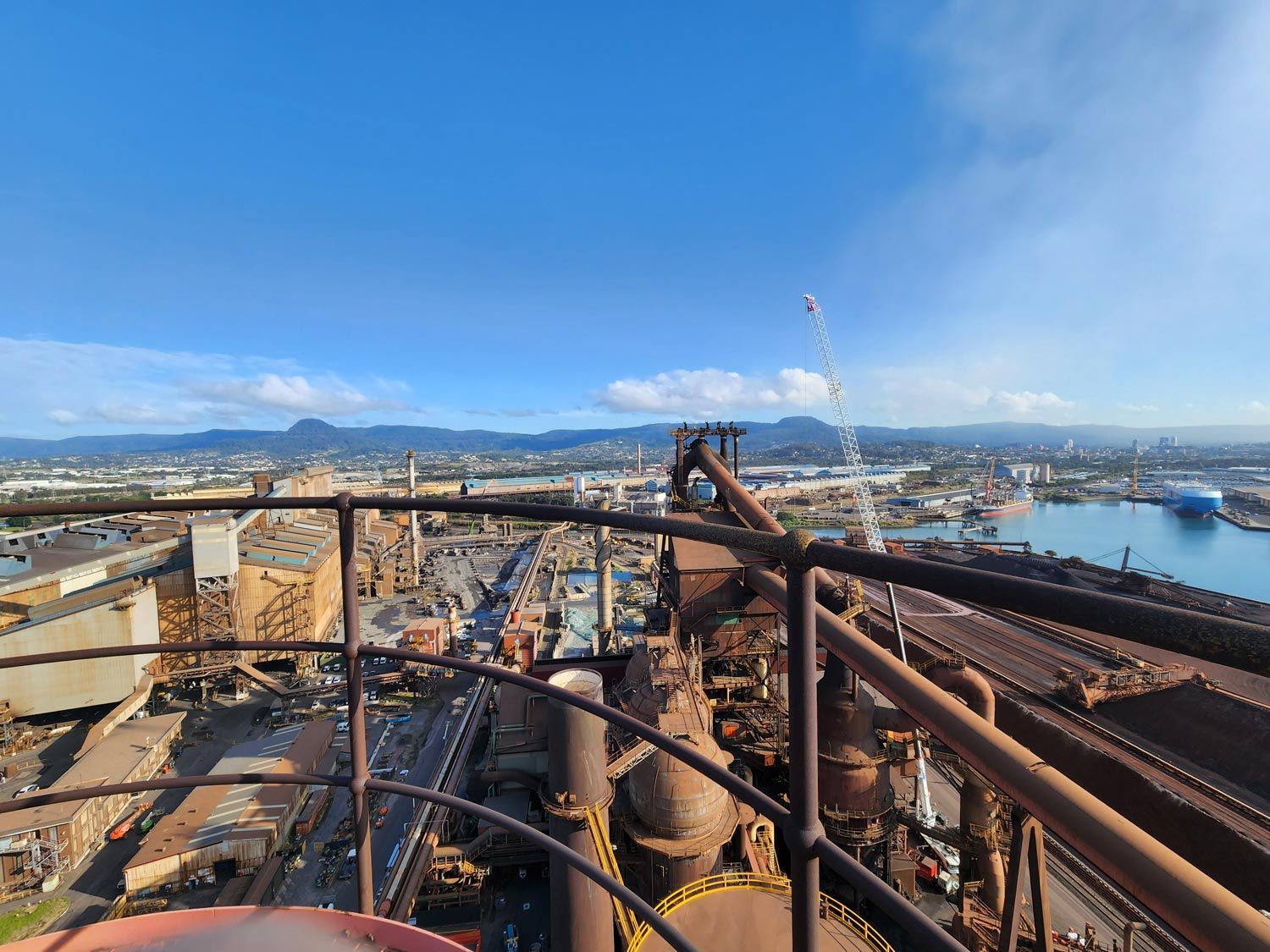 a view of a city from the top of a building